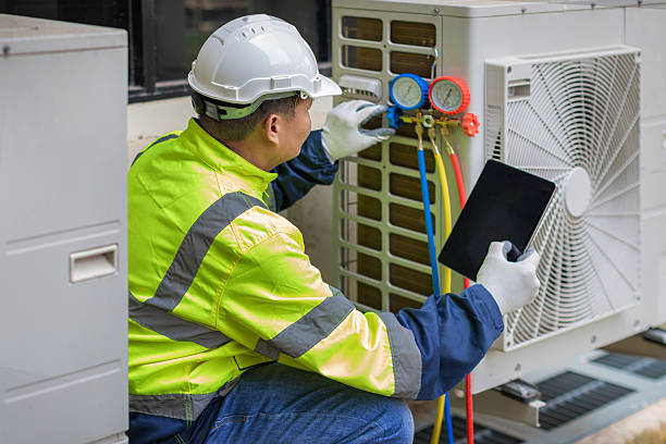 Professional Ductwork Repair technician working in Rome, IL